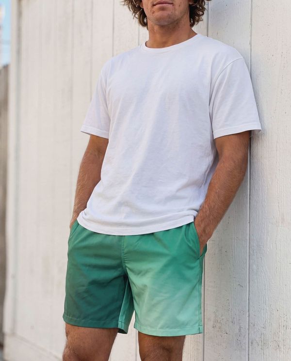 Men's Runway Emerald Chroma Swim Trunks
