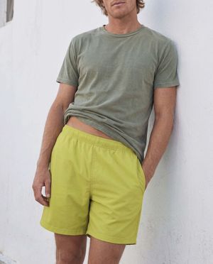 Runway Chartreuse Chroma Men's Swim Trunks Men's Swim Trunks — Lolekai