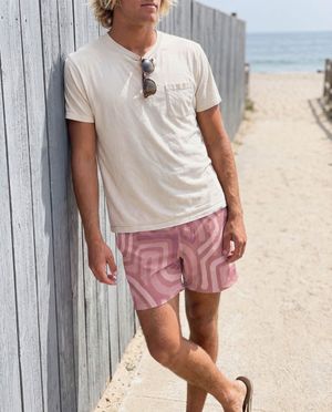 Tea Rose Kuna Men's Swim Trunks Men's Swim Trunks — Lolekai