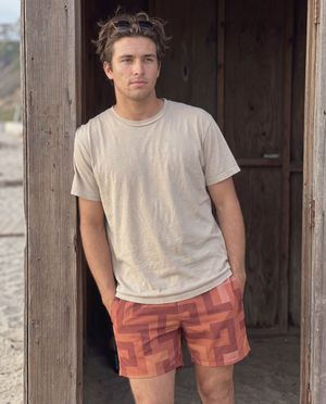 Burnt Sienna Shiori men's swim trunks