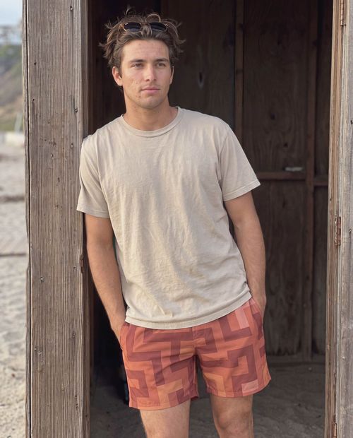 Burnt Sienna Shiori Men's Swim Trunks Men's Swim Trunks — Lolekai