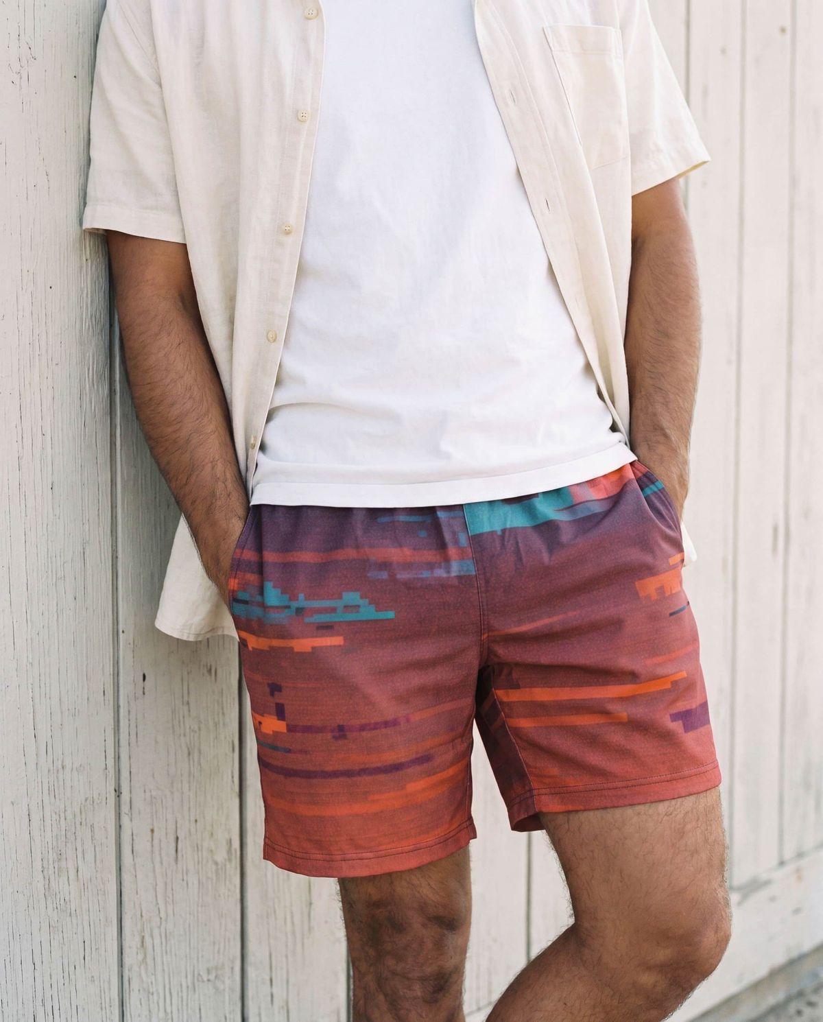 Coral Mosaic Men's Swim Trunks Men's Swim Trunks — Lolekai