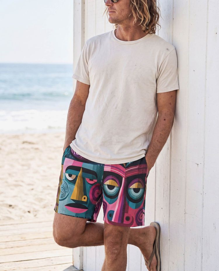 Pele men's swim trunks