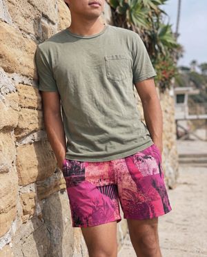 Electric Fuchsia Flamboyance Men's Swim Trunks bikini — Lolekai