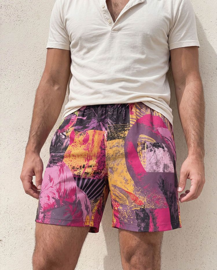 Men's Amaranth Flamboyance Swim Trunks