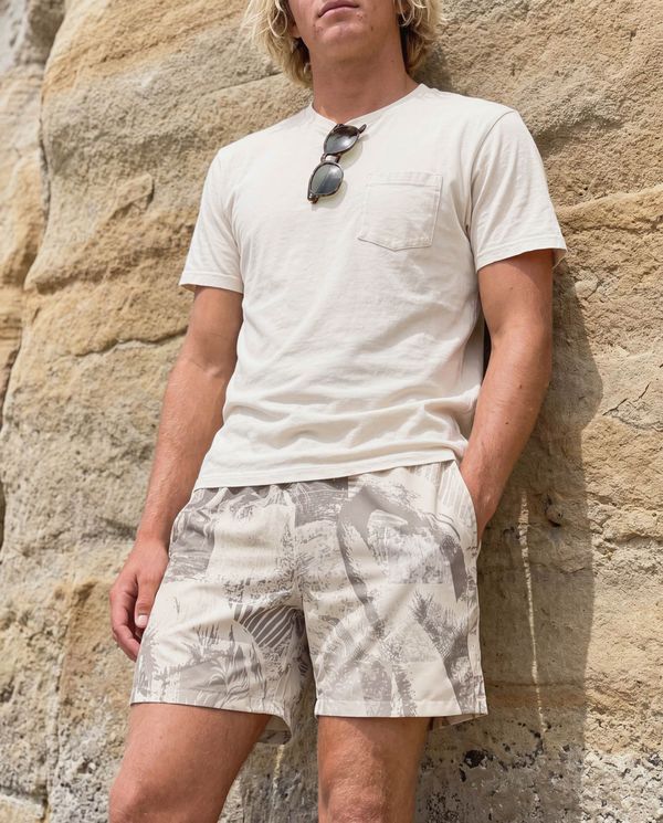 Men's White Onyx Flamboyance Swim Trunks
