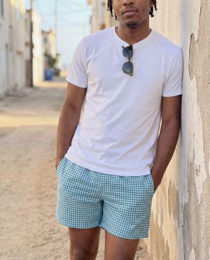 Peacock men's swim trunks