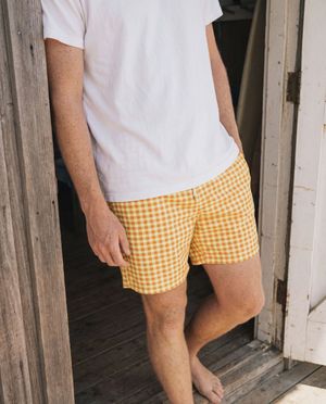 Sunset Boulevard men's swim trunks