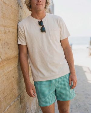 Neon Reef men's swim trunks