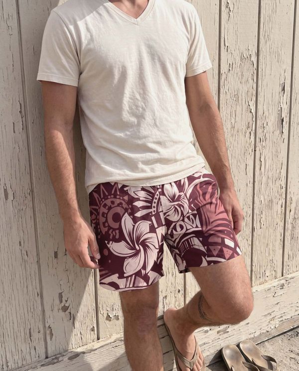Men's Swim Trunks in Tea Rose Honua Kai