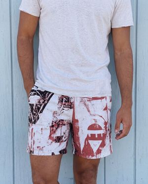 Tea Rose Dusk Men's Swim Trunks bikini — Lolekai
