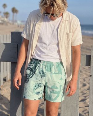 Jelly Mint Dusk Men's Swim Trunks bikini — Lolekai