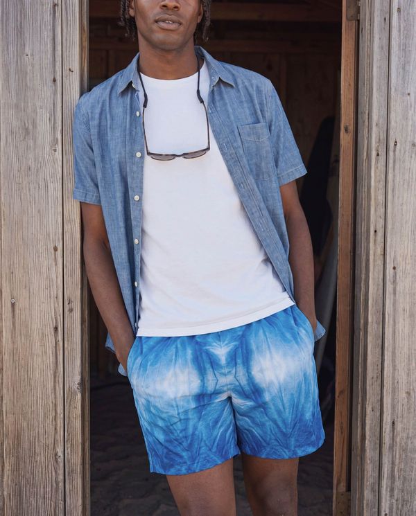 Shibori Collection men's swim trunks