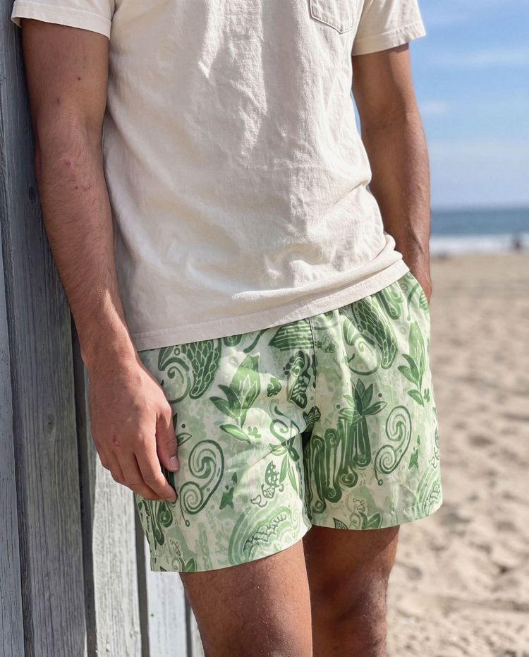 Men's Runway Emerald Cita Swim Trunks
