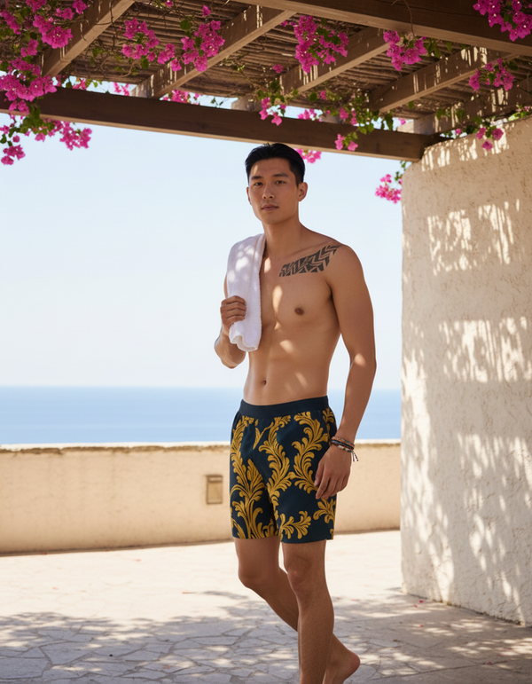 Men's Swim Trunks in Verdant