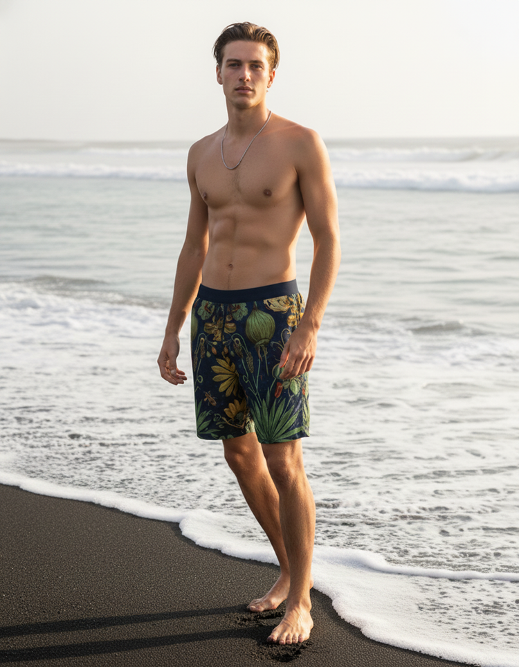 Botanical Bliss Flora Swim Trunks