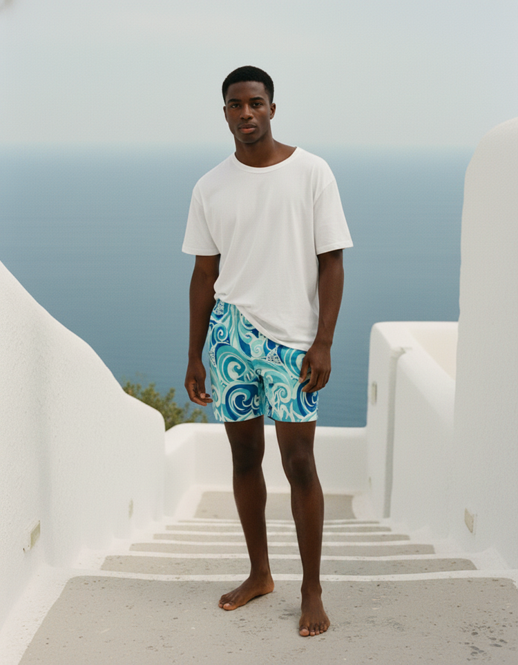 Surging Wave Tide Swim Trunks
