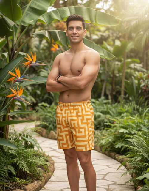 Kintsugi men's swim trunks