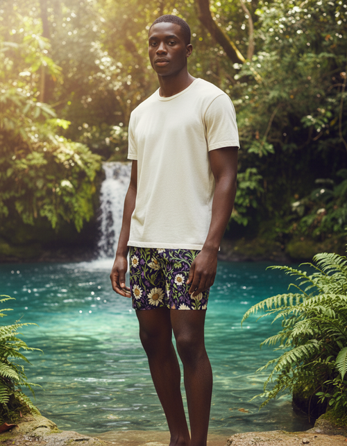 Acanthus men's swim trunks