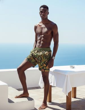 Chrysanthemum Men's Swim Trunks Men's Swim Trunks — Dripper