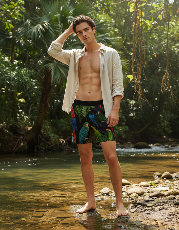 Parrot Collection Swim Trunks swim trunks