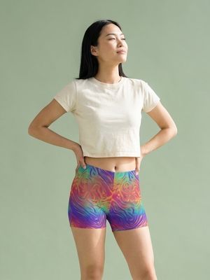 Holographic Collection short shorts