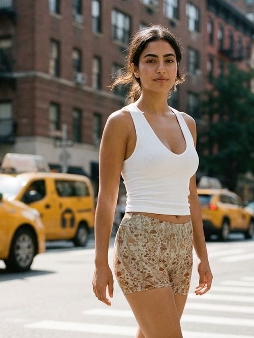 Coffee Bean Meadow Short Shorts Short Shorts — Lolekai