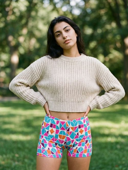 Electric Fuchsia Kaleidoscope Short Shorts Short Shorts — Lolekai