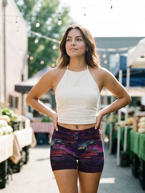 Glitch Collection women's short shorts