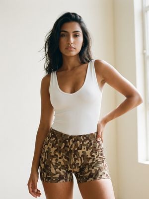 Camo Collection short shorts