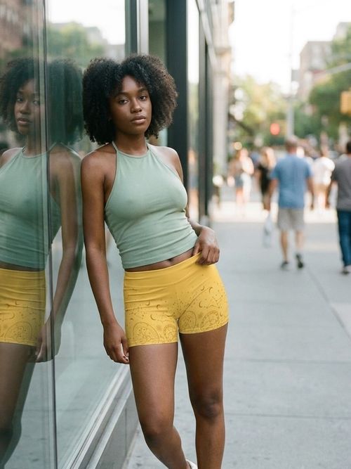 Lemon Yellow Nimbus Short Shorts Short Shorts — Lolekai