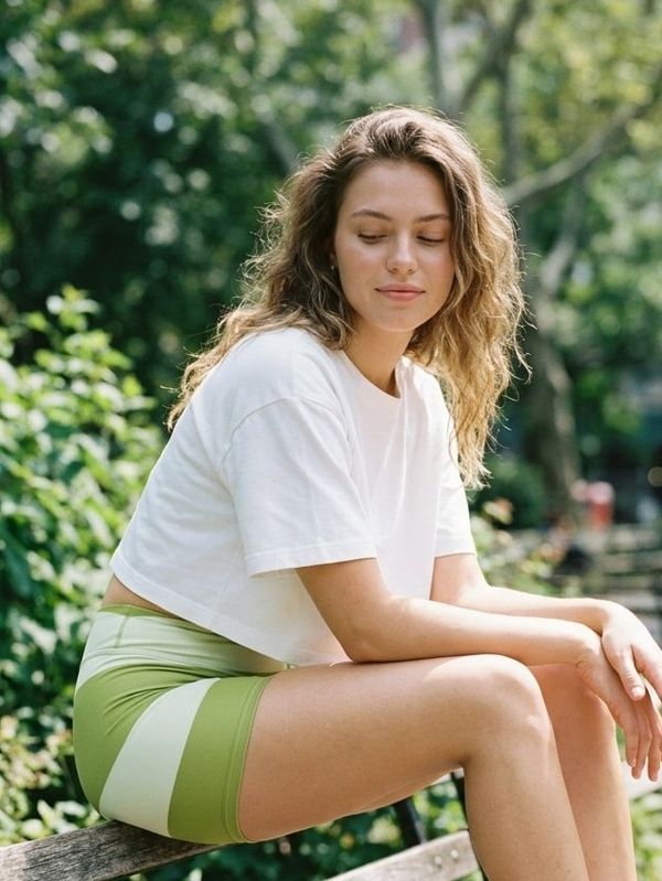 Women's Lime Siam Short Shorts