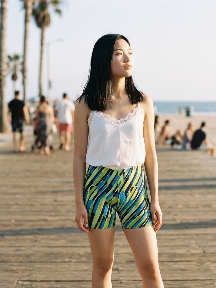 Lime Zephyr Short Shorts Short Shorts — Lolekai