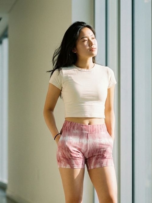 Millennial Pink Aqua Short Shorts Short Shorts — Lolekai