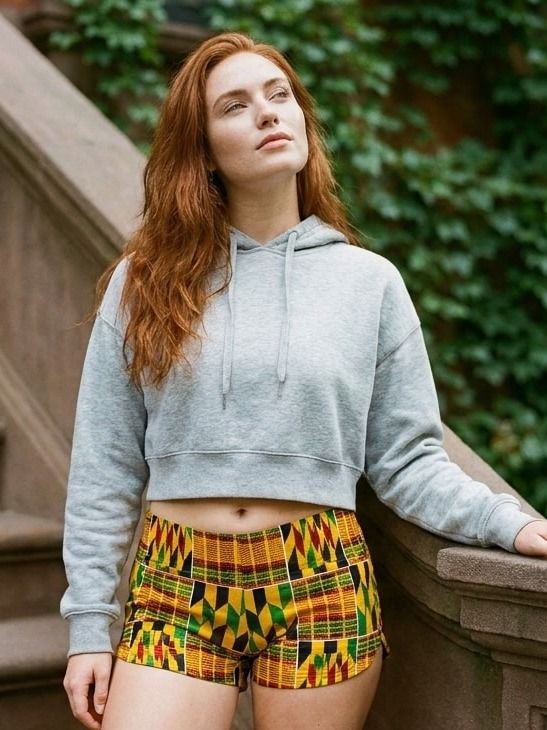 African Collection women's short shorts