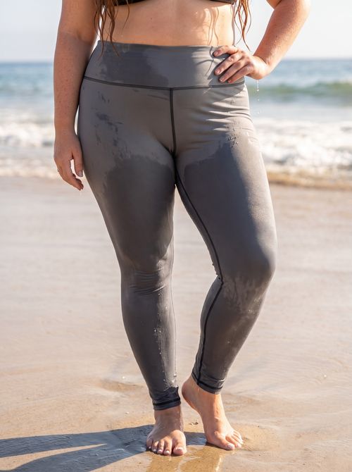 Gray Leggings Plus Size Leggings — Lolekai