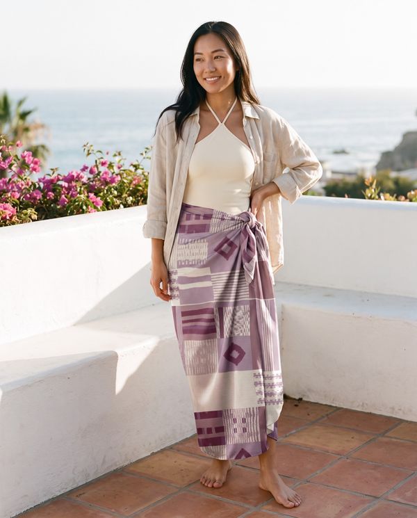 Burnished Lilac Ubuntu Long Sarong