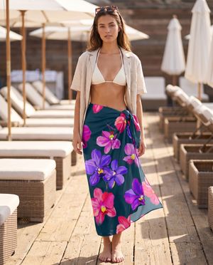 Electric Orchid long sarongs