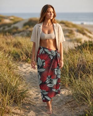 Lehua Flame long sarongs