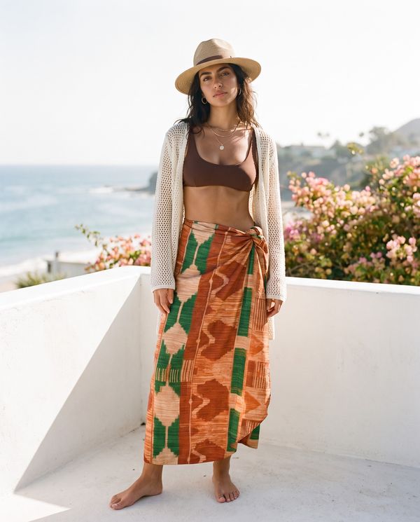 Muskmelon Ubuntu Long Sarong