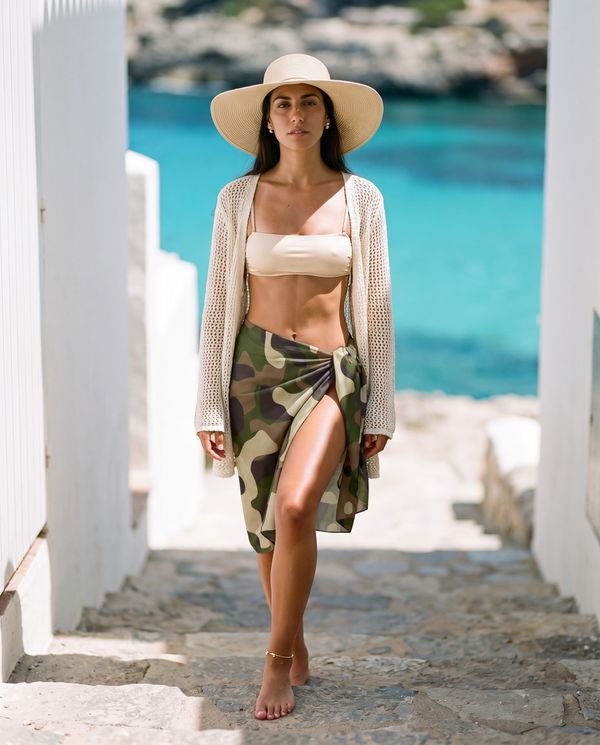 Camo Collection short sarongs