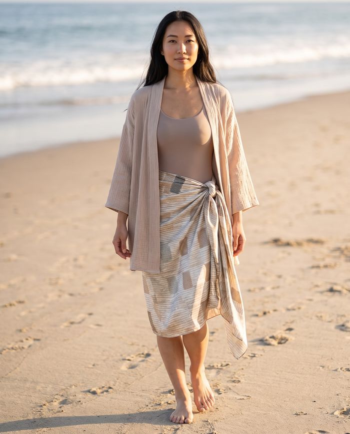 Sarong — White Onyx Masai Sarong
