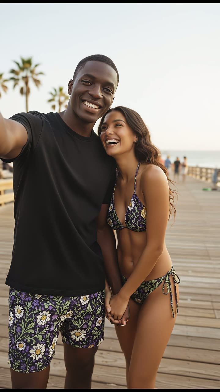 His and Hers matching swimwear