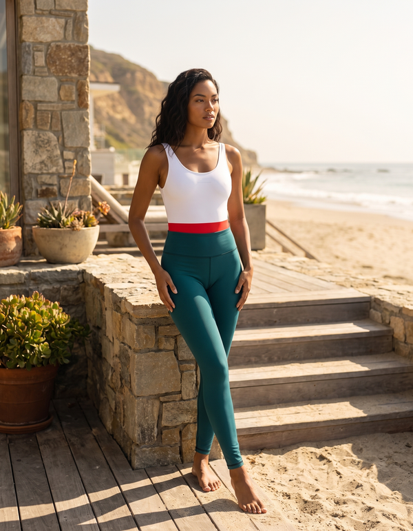 One-Piece + Swim/Gym Leggings