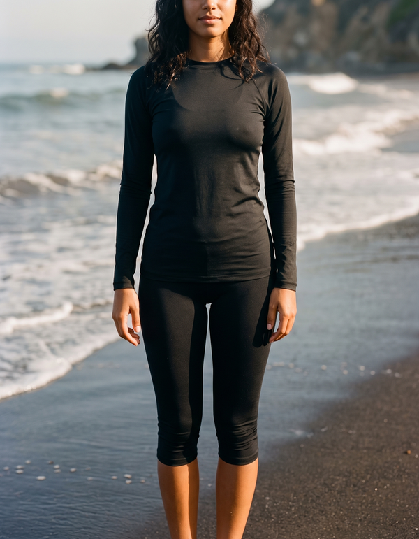 Rashguard + Swim Capri Leggings