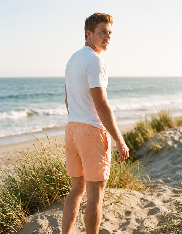 Short Sleeve Rashguard + Swim Trunks