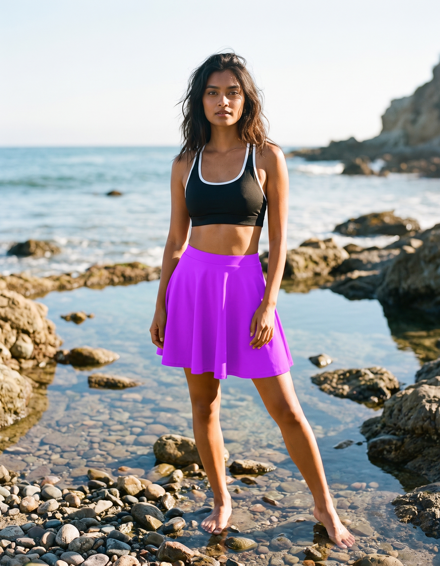 Swim Sports Bra + Swim Skirt