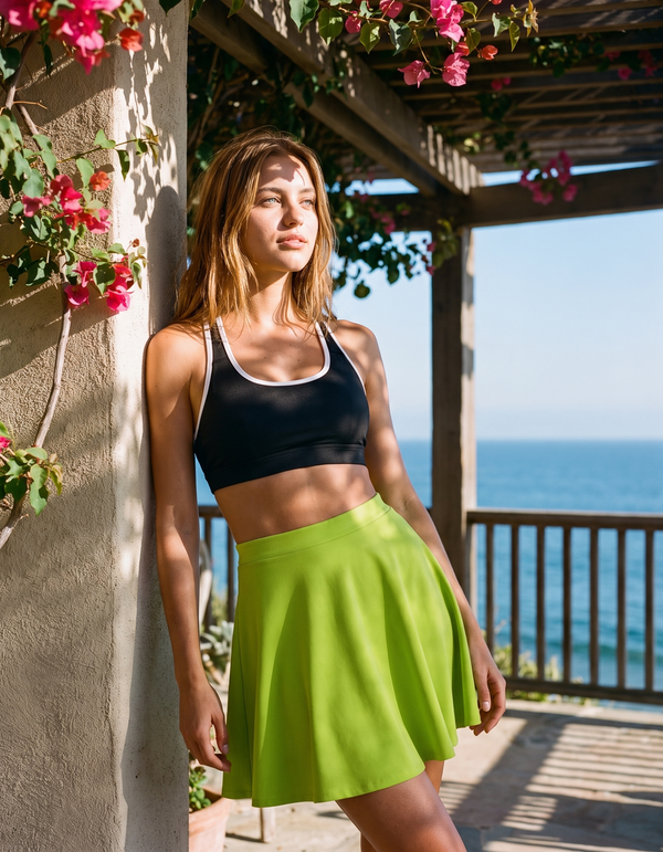 Swim Sports Bra + Swim Skirt