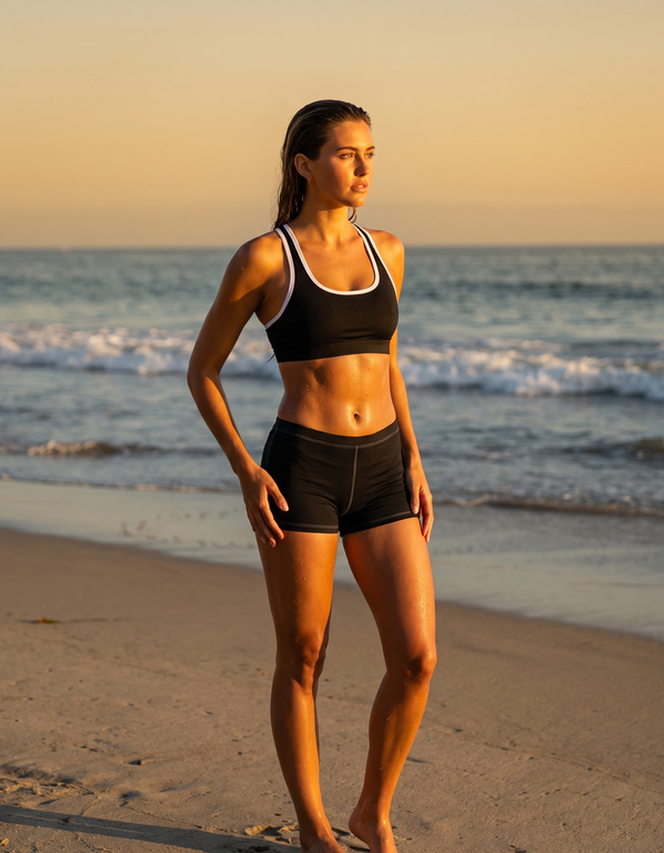 Swim Sports Bra + Swim Shorts