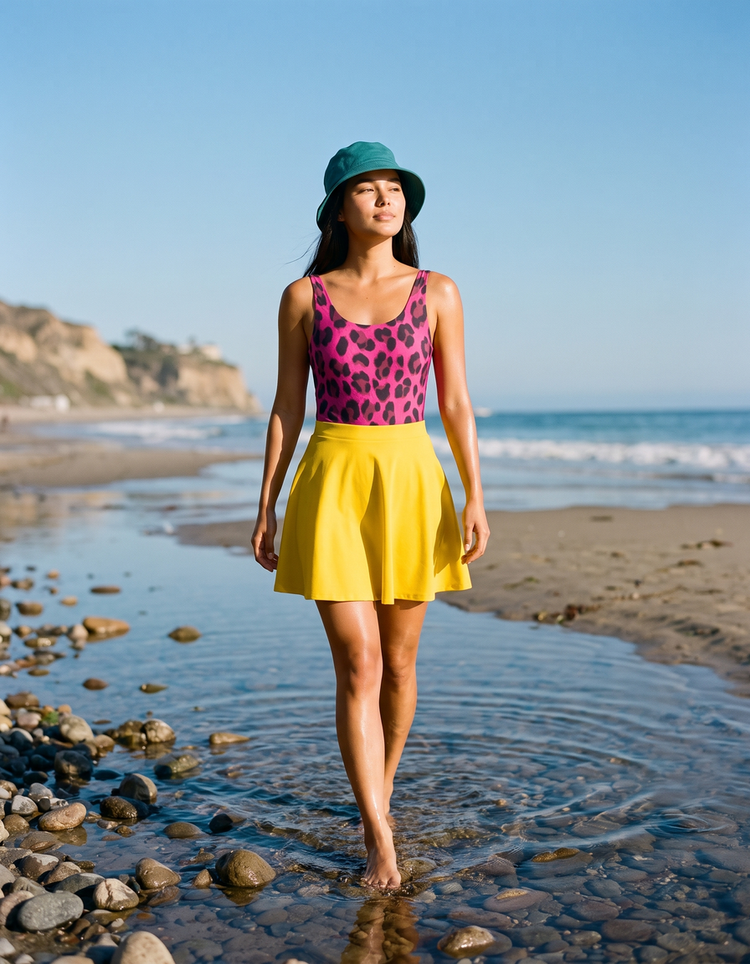 Electric Fuchsia Savanna One-Piece Swimsuit